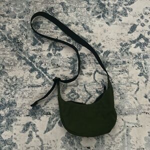 Baggu mini crescent green bag